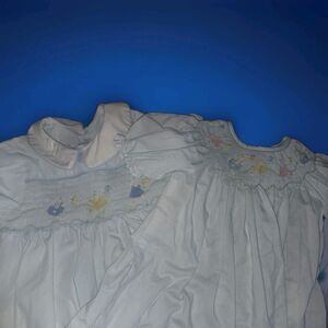 Hand-smocked Boy/Girl Twin Easter Outfits, Size 9 Mo.